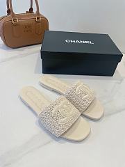 Kitlife Chanel CC Logo Mules Beige - 1