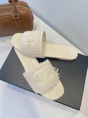 Kitlife Chanel CC Logo Mules Beige - 2