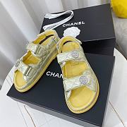Kitlife Chanel Sandals Silver & Yellow - 1