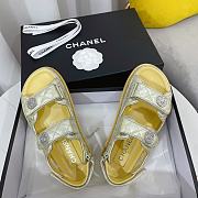 Kitlife Chanel Sandals Silver & Yellow - 6