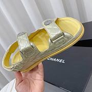 Kitlife Chanel Sandals Silver & Yellow - 5