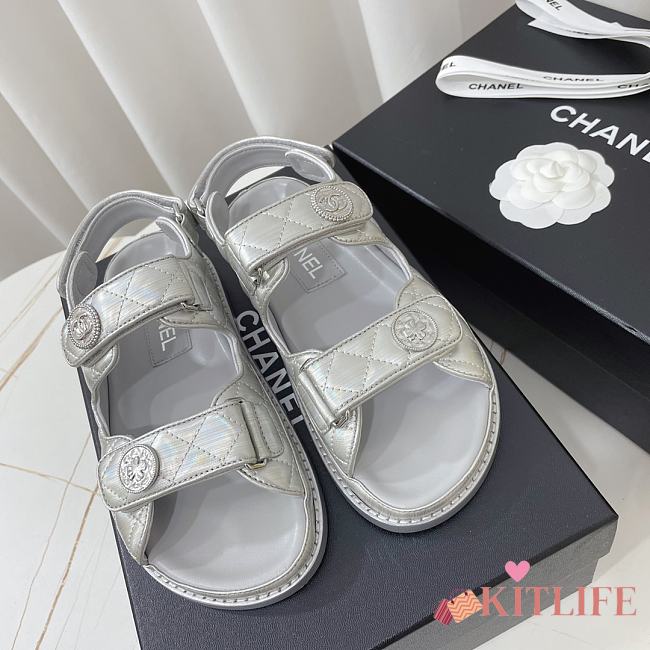 Kitlife Chanel Sandals Silver  - 1