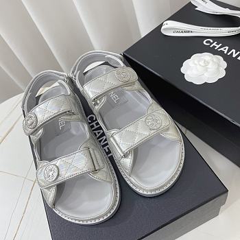 Kitlife Chanel Sandals Silver 