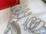Kitlife René Caovilla Margot Crystal Platform High Heels Silver - 2