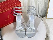 Kitlife René Caovilla Margot Crystal Platform High Heels Silver - 5