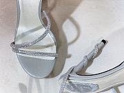 Kitlife René Caovilla Margot Crystal Platform High Heels Silver - 4