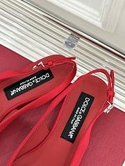 Kitlife Dolce & Gabbana Rhinestone Bow Sandals Red - 4