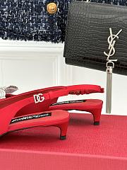 Kitlife Dolce & Gabbana Rhinestone Bow Sandals Red - 6