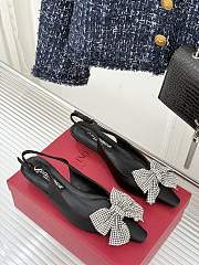 Kitlife Dolce & Gabbana Rhinestone Bow Sandals Black - 2