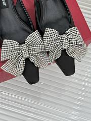 Kitlife Dolce & Gabbana Rhinestone Bow Sandals Black - 3