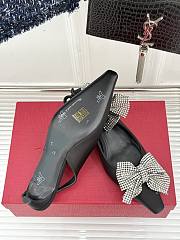 Kitlife Dolce & Gabbana Rhinestone Bow Sandals Black - 4
