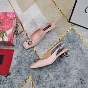 Kitlife Dolce & Gabbana Rhinestone Buckle Decorated Closed Toe Sandals Pink - 4