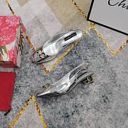 Kitlife Dolce & Gabbana Rhinestone Buckle Decorated Closed Toe Sandals Silver - 2