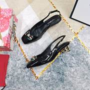 Kitlife Dolce & Gabbana Rhinestone Buckle Decorated Closed Toe Sandals Black - 5