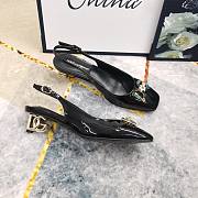 Kitlife Dolce & Gabbana Rhinestone Buckle Decorated Closed Toe Sandals Black - 4