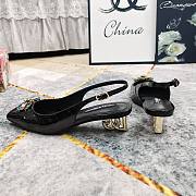 Kitlife Dolce & Gabbana Rhinestone Buckle Decorated Closed Toe Sandals Black - 2