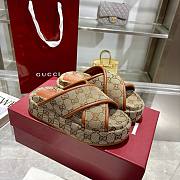 Kitlife Gucci 2025 GG Thick-soled Platform Mule Beige & Brown - 1