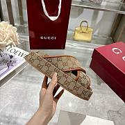 Kitlife Gucci 2025 GG Thick-soled Platform Mule Beige & Brown - 3