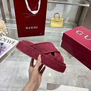 Kitlife Gucci 2025 GG Thick-soled Platform Mule Red - 6