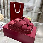 Kitlife Gucci 2025 GG Thick-soled Platform Mule Red - 1