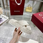 Kitlife Gucci 2025 GG Thick-soled Platform Mule White - 4