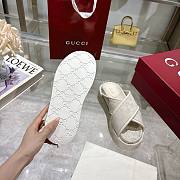 Kitlife Gucci 2025 GG Thick-soled Platform Mule White - 3