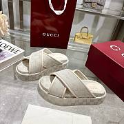 Kitlife Gucci 2025 GG Thick-soled Platform Mule White - 2