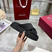 Kitlife Gucci 2025 GG Thick-soled Platform Mule Black - 4