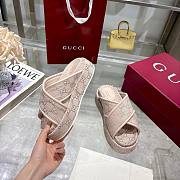 Kitlife Gucci 2025 GG Thick-soled Platform Mule Cream - 4