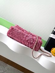Kitlife Chanel 25S CF Pink Sequin Bag AS4561 14x21x8cm - 2