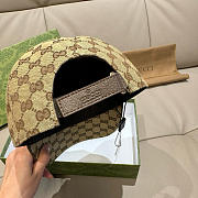 Kitlife Gucci Baseball Cap With Tiger Head in Black / Beige - 4