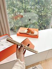 Kitlife Hermes Brown Leather Antigua Espadrille - 6