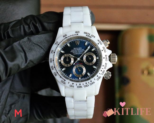 Kitlife Rolex Daytona Watch Dark Blue 43mm  - 1