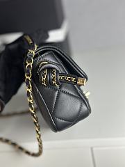 Kitlife Chanel 25C Braided Knotted Bag Black 18x5x13cm - 5