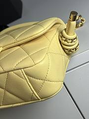 Kitlife Chanel 25C Braided Knotted Bag Yellow 18x5x13cm - 6