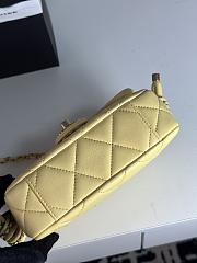 Kitlife Chanel 25C Braided Knotted Bag Yellow 18x5x13cm - 5
