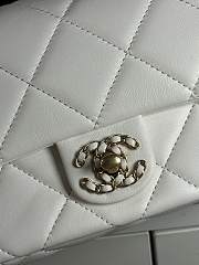 Kitlife Chanel 25C Braided Knotted Bag White 18x5x13cm - 4