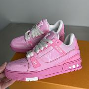 Kitlife Louis Vuitton Trainer Sneakers Pink - 1