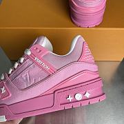 Kitlife Louis Vuitton Trainer Sneakers Pink - 6