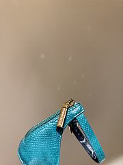 Kitlife Dolce & Gabbana Crystal Diamond Buckle High Heels Blue 100mm - 3