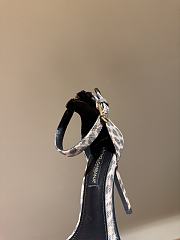 Kitlife Dolce & Gabbana Crystal Diamond Buckle High Heels Leopard Print 100mm - 5