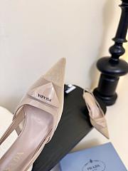 Kitlife Prada Mesh Slingback Pumps Beige - 3