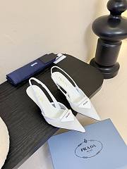 Kitlife Prada Mesh Slingback Pumps White - 3
