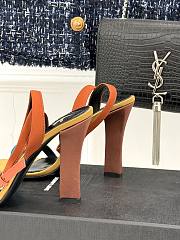 Kitlife Saint Laurent Brown Yellow Muiticolor Heeled Sandals Dominique - 4