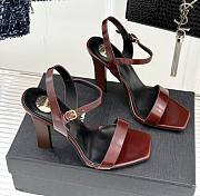 Kitlife Saint Laurent Dark Brown Muiticolor Heeled Sandals Dominique - 1