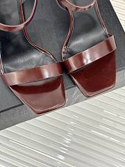Kitlife Saint Laurent Dark Brown Muiticolor Heeled Sandals Dominique - 5
