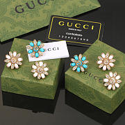 Gucci Double G Earrings Blue / Pink - 1