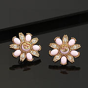 Gucci Double G Earrings Blue / Pink - 5