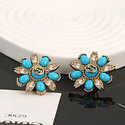 Gucci Double G Earrings Blue / Pink - 4