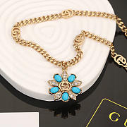 Kitlife Gucci Double G Necklace Blue / Pink - 4